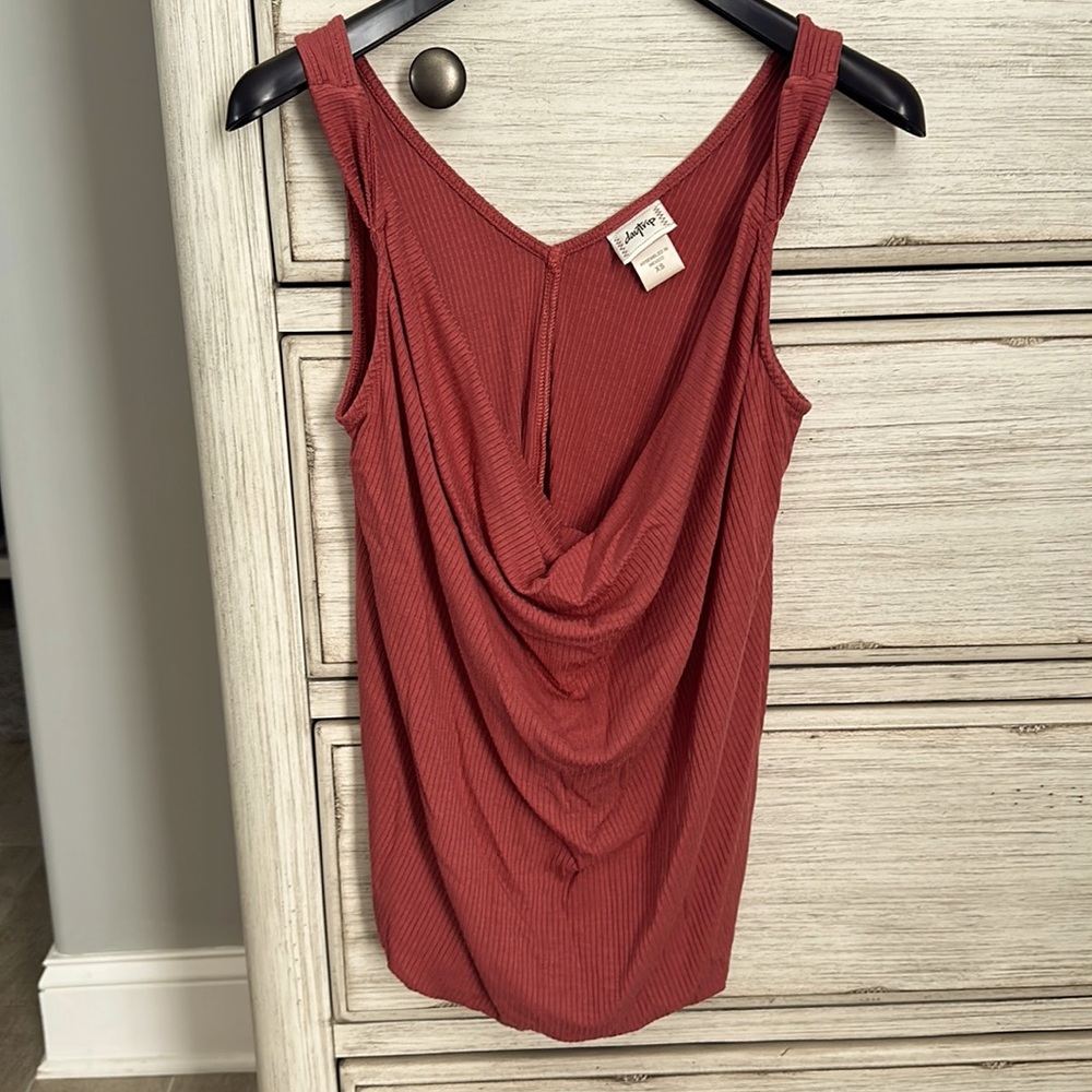 NWOT Daytrip Twist Cowl Neck Top Xs